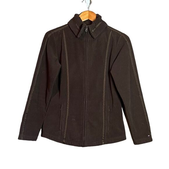 3 for $30! Tommy Hilfiger brown fleece sweater - Picture 1 of 9